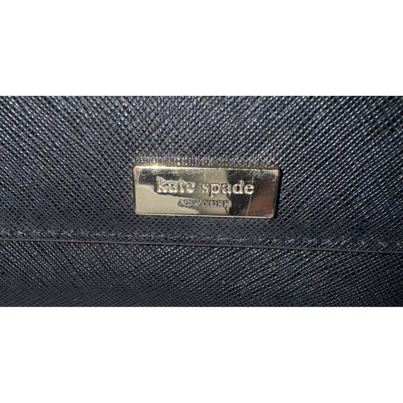 Kate Spade Leather Black Large Wallet $165 - Picture 4 of 9
